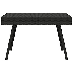 Avis Maison Chic Table d'appoint | Table Basse pliable noir 60x40x38 cm résine tressée -GKD95628