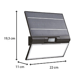 Applique solaire + détecteur de mouvement - classe A++ - 1000 lumens - Voltman