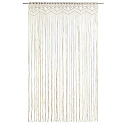 vidaXL Rideau en macramé 140x240 cm Coton