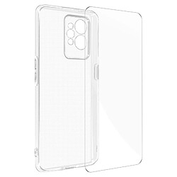 Avizar Coque Realme GT 2 Pro Silicone Souple Film Verre Trempé 9H transparent