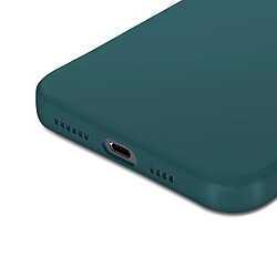 Avizar Coque pour iPhone 16 Plus Silicone Finition Mate Soft Touch Vert Foncé pas cher