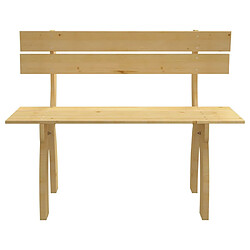 Helloshop26 Banc de jardin meuble de patio d'extérieur terrasse 150 cm bois de pin imprégné 02_0011247