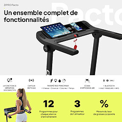 Tapis de course Zipro Pacto iConsole+ électrique