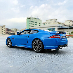 Universal 1: 24 Jaguar XKR Bleu Voiture de sport Simulation en alliage Modèle de moulage sous pression Artisanat Décoration Série Jouets Outils Cadeaux | Voiture jouet moulée sous pression(Bleu)