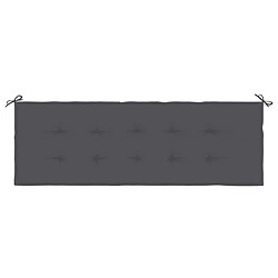 Acheter Maison Chic Coussin Confort | pouf | Coussin de banc de jardin anthracite 150x50x3 cm tissu oxford -GKD70049