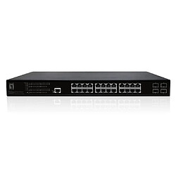 Level One LevelOne Switch 28xPort GEP-2861 4xGSFP 19`` 390W 24xPoE+ 