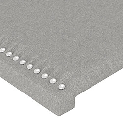 Acheter vidaXL Tête de lit avec oreilles Gris clair 103x16x78/88 cm Tissu