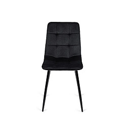 Vivaldi Chaise PERU Noir Velours