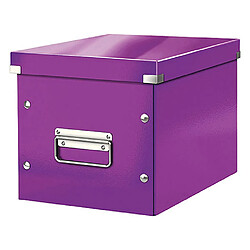 Boîte de rangement carton Leitz Click & Store Wow Cube Format M violet