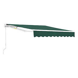 Store Banne Bitonto avec Manivelle 250 x 200 cm Vert Foncé [en.casa]