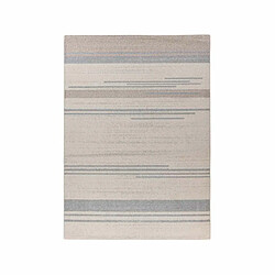 Paris Prix Tapis Tissé Déco Scandinave Gène Beige & Bleu 160 x 230 cm