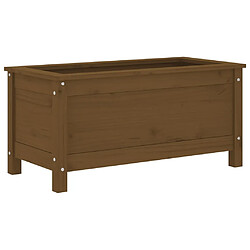 vidaXL Jardinière marron miel 82,5x40x39 cm bois massif de pin