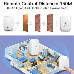 Universal Sonnette sans fil automatique(blanche)