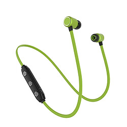 Wewoo Oreillette Bluetooth IPX4 Étanche Écouteurs Magnétiques Sans Fil V4.2 Stéréo Casque avec Micro, Pour iPhone, Samsung, Huawei, Xiaomi, HTC & Autres Smartphones Vert