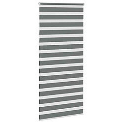 Avis vidaXL Store zèbre gris foncé largeur du tissu 90,9 cm polyester