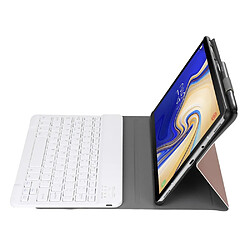 Wewoo Étui clavier Bluetooth A510 3.0 ultra-mince et détachable pour Samsung Galaxy Tab A 10.1 2019 T510 / T515avec fente stylo et support or rose