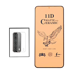 PHONECARE KIT Film de Verre Trempé CeramicGlass Full Cover + Film Caméra pour Huawei P Smart 2021