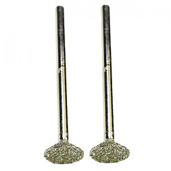 Peu de meulage de tête de meulage de diamant de tige de 3mm pour la pierre découpant, ponçant 8mm