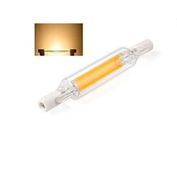 Wewoo Tube en verre d'ampoule LED R7S 5W pour remplacer l'ampoule halogènelongueur de la lampe 78 mmCA 110v blanc chaud