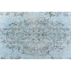 Vidal Tapis de laine 297x170 Bleu Ultra Vintage