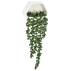 Plante Artificielle Murale Tombante 14cm Blanc