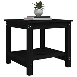 Acheter Maison Chic Table basse,Table Console Table d'appoint, Table pour salon Noir 50x50x45 cm Bois massif de pin -MN11982