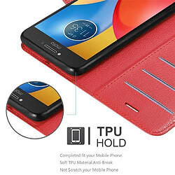 Cadorabo Coque Motorola MOTO E4 Etui en Rouge pas cher