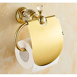 Universal Porte-papier cristal laiton massif doré porte-papier toilette porte-papier organisation siège toilette accessoires de toilette | Porte-papier (or)