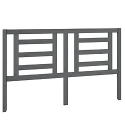 Maison Chic Tête de lit scandinave pour lit adulte,Meuble de chambre Gris 156x4x100 cm Bois de Pin Massif -MN31127