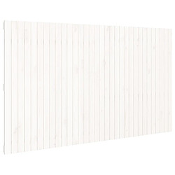 vidaXL Tête de lit murale Blanc 204x3x110 cm Bois massif de pin