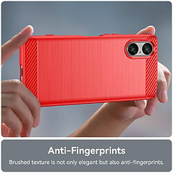 Acheter Htdmobiles Coque pour Sony Xperia 5 V - housse etui silicone gel carbone + film ecran - ROUGE