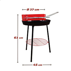 Avis Barbecue Portable Aktive Bois Fer Ø 38 cm 37 x 61 x 45 cm (6 Unités) Rouge