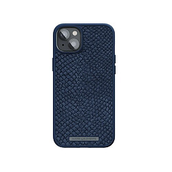 Avis NJORD Coque pour iPhone 14 Plus MagSafe en Cuir de Saumon Bleu