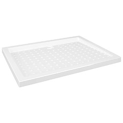 vidaXL Receveur de douche avec picots Blanc 90x70x4 cm ABS