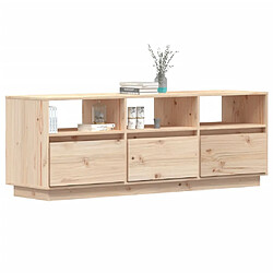 Avis vidaXL Meuble TV 140x37x50 cm Bois de pin massif