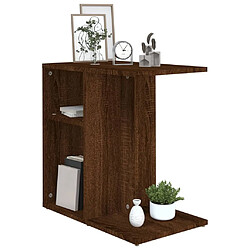 Acheter Maison Chic Table d'appoint | Table Basse Chêne marron 50x30x50 cm Bois d'ingénierie -GKD94157