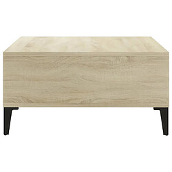 Avis vidaXL Table basse chêne sonoma 60x60x30 cm bois d'ingénierie