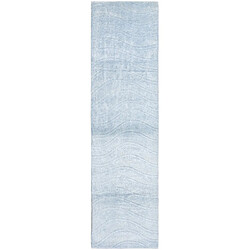 Vidal Tapis de couloir en laine 297x81 bleu Darya