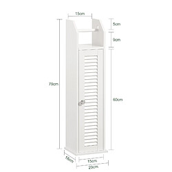 Avis SoBuy BZR49-W Support Papier Toilette Armoire Porte-Papier Toilette Porte Brosse WC