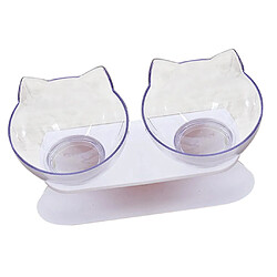 Acheter 3 Pcs Chaton Rond Kitty Chien Bols Surélevés Pet Raised Feeder Double Bols