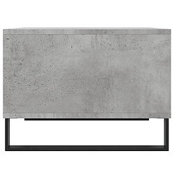 Acheter vidaXL Table basse Gris béton 60x50x36,5 cm Bois d'ingénierie