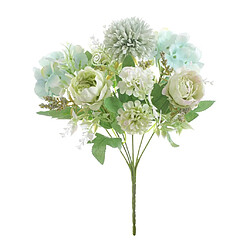 7head Faux Pivoine Fleur Artificielle Main Fleur Décor De Mariage Blanc Vert