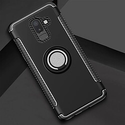 Wewoo Coque Étui de protection magnétique à 360 degrés avec anneau de rotation pour Galaxy J8 2018 noir