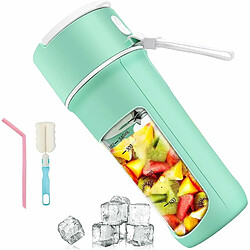 Vendos85 Blender électrique portable Smoothie 0,34L 55W avec Type-C rechargeable vert