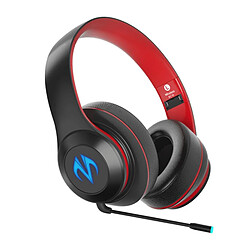 Casque de jeu Gamer Casques Bluetooth sans fil noir rouge