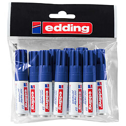 edding Marqueurs indélébiles 10 pcs Bleu Mini 0,5