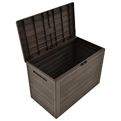 Helloshop26 Coffre boîte meuble de jardin rangement 78 x 44 x 55 cm marron 02_0013100 pas cher