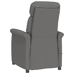 Acheter vidaXL Fauteuil de massage Gris foncé Similicuir daim