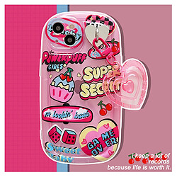 GUPBOO Étui pour iPhone11ProMax Graffiti cerise saveur crème glacée Spice Girl coque de téléphone souple