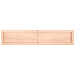 Acheter vidaXL Étagère murale 140x30x(2-6) cm bois de chêne massif non traité